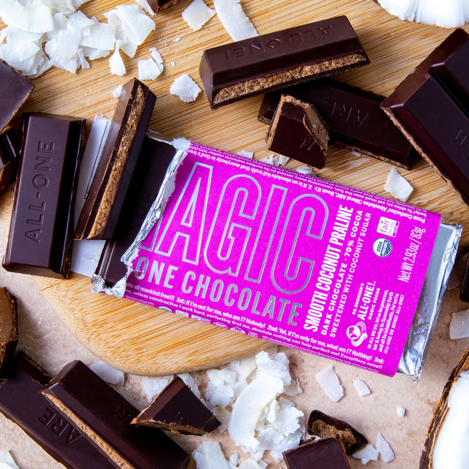 Dr. Bronner's Magic All-One Chocolate - Smooth Coconut Praline