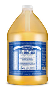 1 Gallon PURE-CASTILE LIQUID SOAP Peppermint