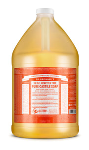 1 gallon PURE-CASTILE LIQUID SOAP Tea Tree
